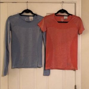 2 Nike Dry-Fit Shirts (1 Long, 1 Short) - Size S